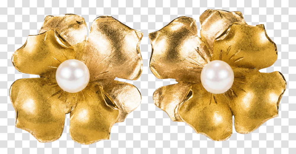 3d Gold Flower Pictures V19 Solid, Pearl, Jewelry, Accessories, Accessory Transparent Png