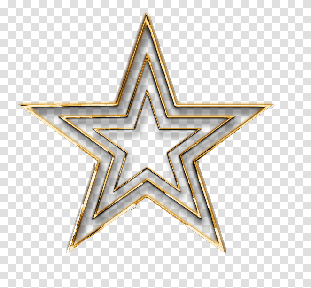 Золотая пятиконечная звезда