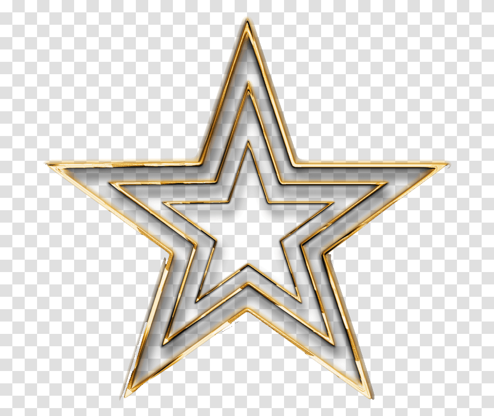 3d Gold Star Star Logo 3d, Cross, Symbol, Star Symbol Transparent Png