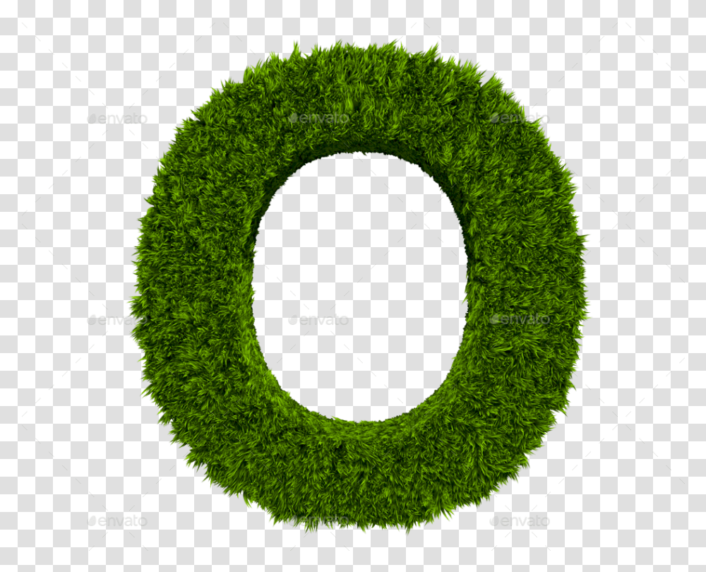 3d Grass Letters Circle, Text, Alphabet, Wreath, Number Transparent Png