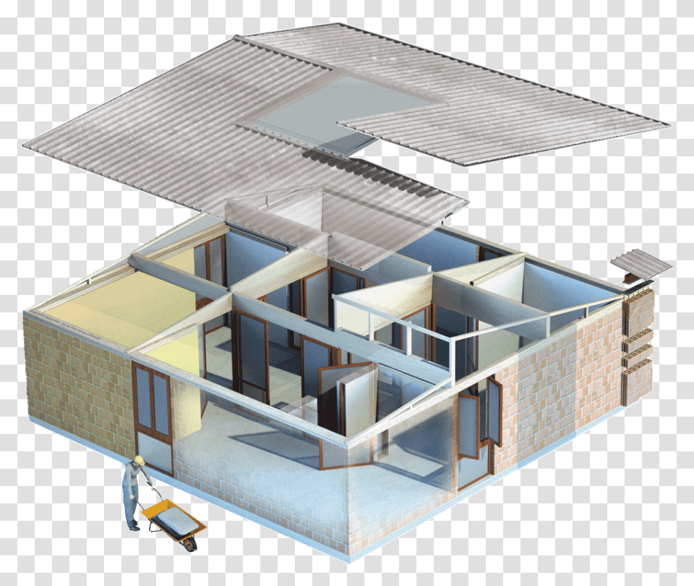 3d Grid Casa E Construcao Infografico, Housing, Building, Architecture, Diagram Transparent Png