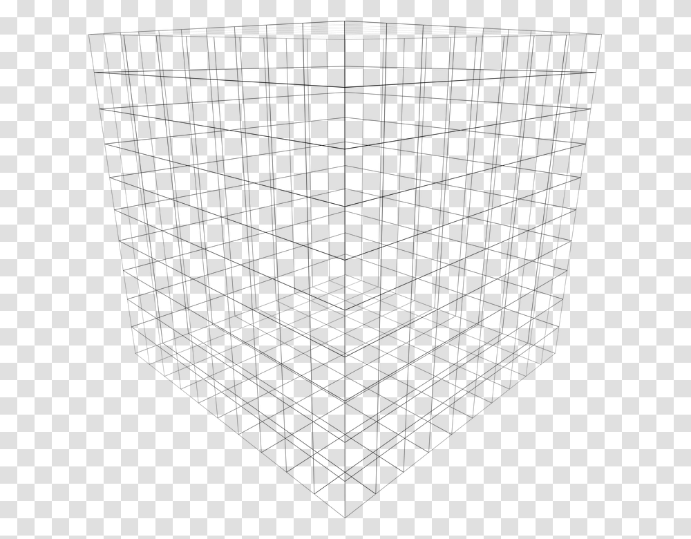 3d Grid Cube, Gray, World Of Warcraft Transparent Png