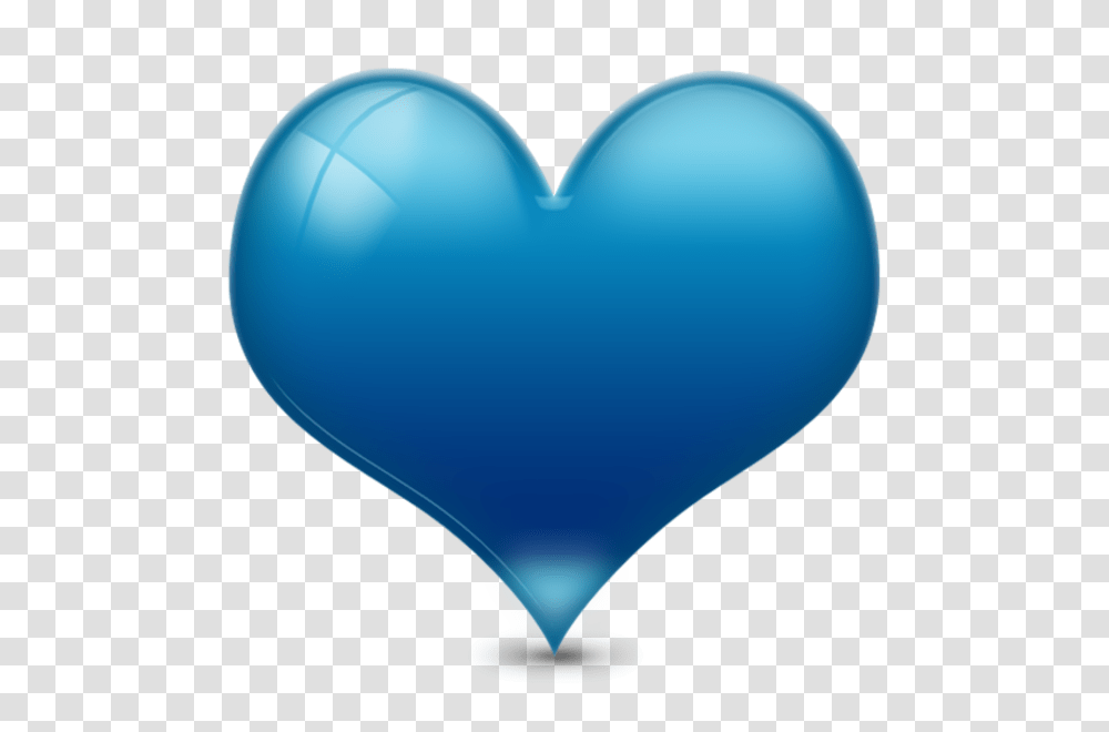 3d Heart Clipart Blue Heart Background Heart, Balloon Transparent Png