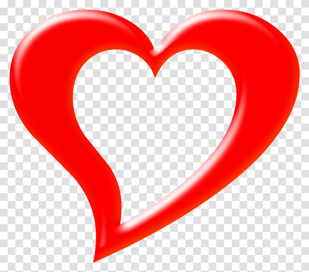 3d Heart Red Image Corazon, Text Transparent Png