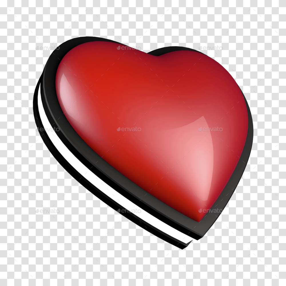 3d Heart Symbol, Sweets, Food, Confectionery, Cushion Transparent Png