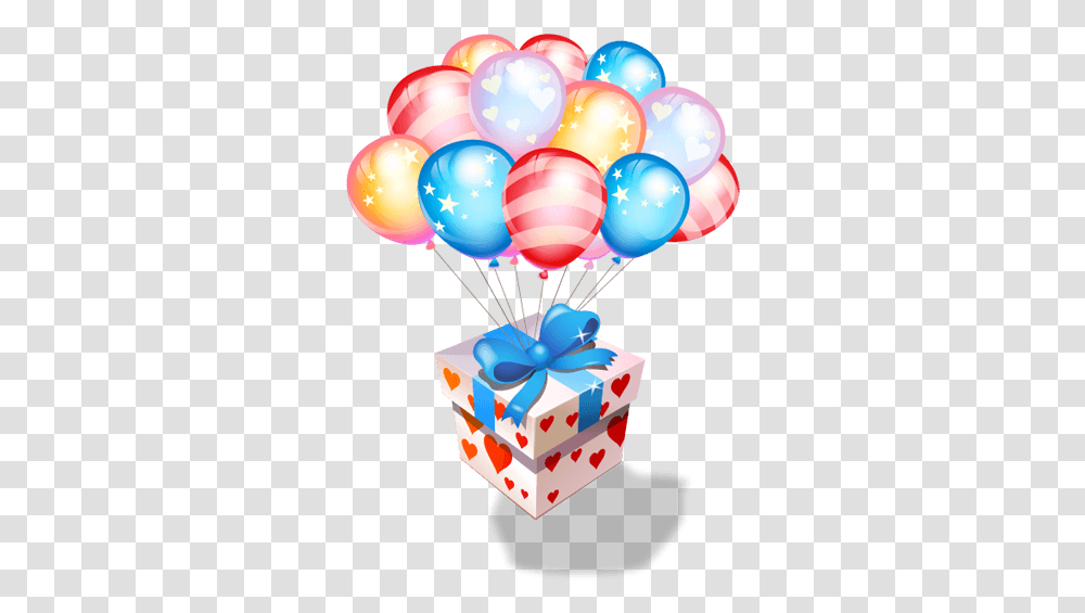 3d High Cute Birthday Balloons Clipart Transparent Png