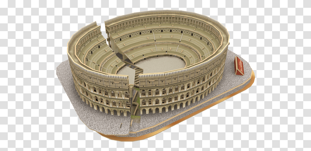 3d Jigsaw Puzzle Cubicfun 3d Puzzle Colosseum, Building, Arena, Architecture, Amphitheatre Transparent Png