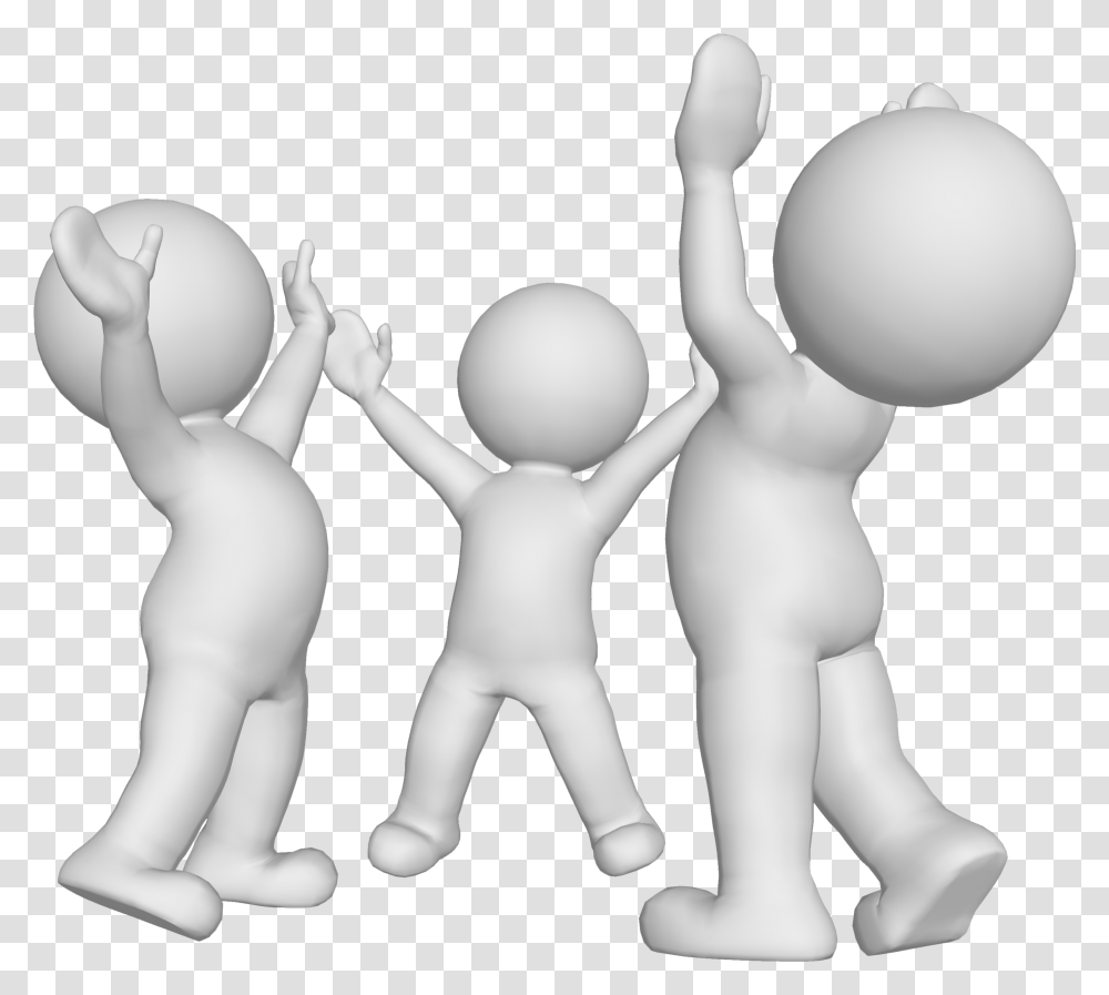 3d Man Man Victory, Person, Human, People, Crowd Transparent Png