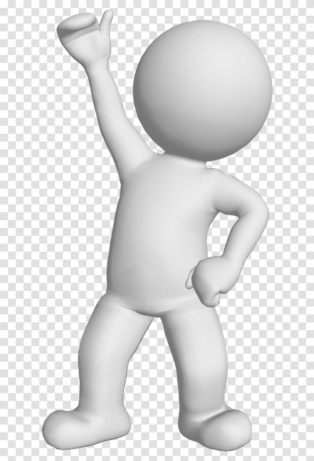 3d Man Standing White Man 3d, Person, Human, Toy, Finger Transparent Png