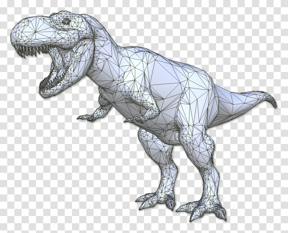 3d Mesh T Rex Mesh Cfd, Dinosaur, Reptile, Animal, Figurine Transparent Png
