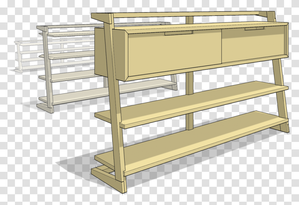 3d Modeling For Woodworkers Sketchup Furniture Design, Shelf, Bed, Staircase, Bunk Bed Transparent Png