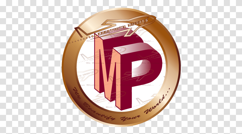 3d Mp Logo Creativity Heights Logo Mp 3d, Tape, Gold, Wristwatch, Text Transparent Png