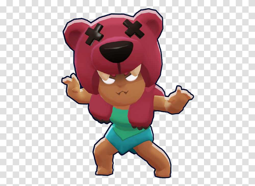 3d Nita Nita Brawl Stars Render Clipart Full Size Nita Brawl Star, Toy, Super Mario, Mascot, Wildlife Transparent Png