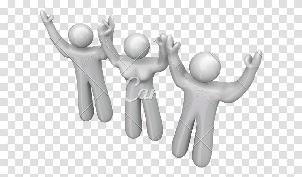 3d Person Team, Hand, Crowd, Figurine, Fist Transparent Png