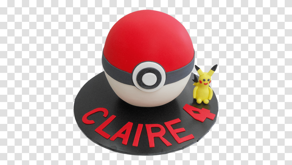 3d Pokeball Cake, Birthday Cake, Dessert, Food, Figurine Transparent Png