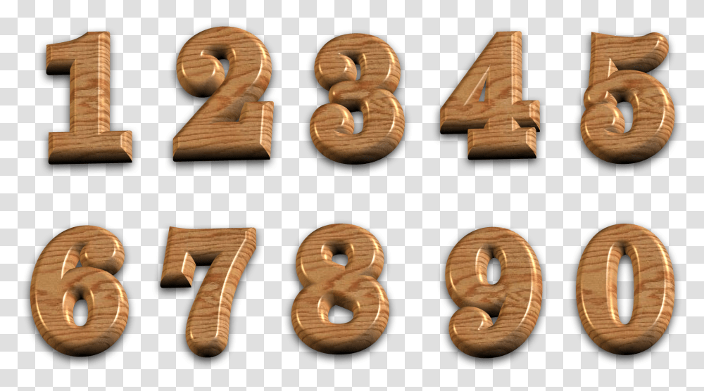 3d Polished Wooden Numbers With Backgr Numbers Background, Alphabet, Rug Transparent Png