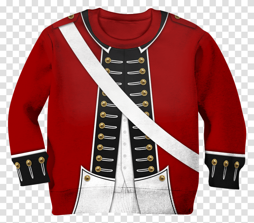 3d Revolutionary War Uniform Kid Full Print Hoodie Revolutionary War Shirt, Sleeve, Apparel, Sash Transparent Png