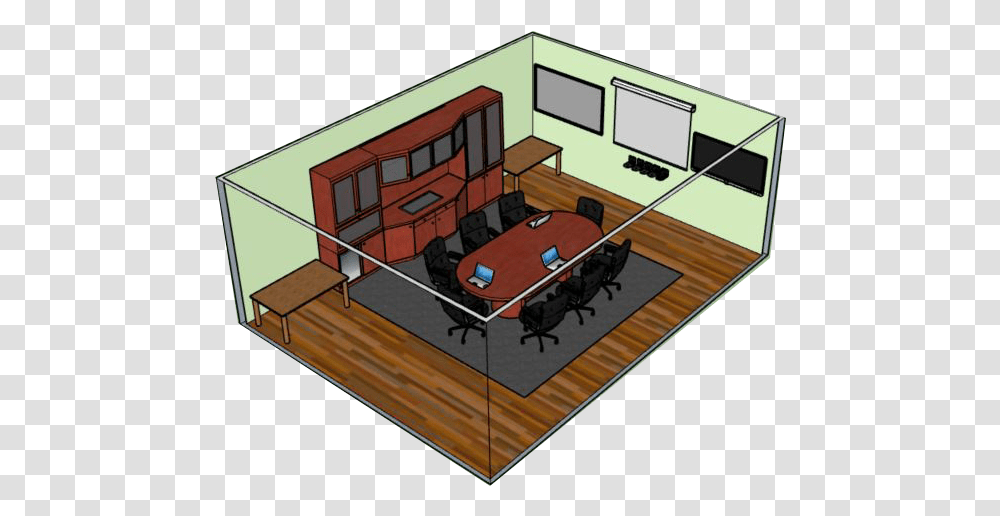 3d Room Diagram, Wood, Tabletop, Furniture, Housing Transparent Png