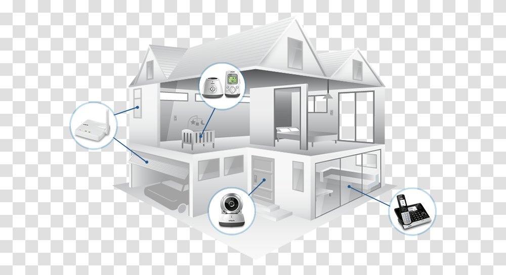 3d Smart Home, Clinic, Building, Housing, Diagram Transparent Png
