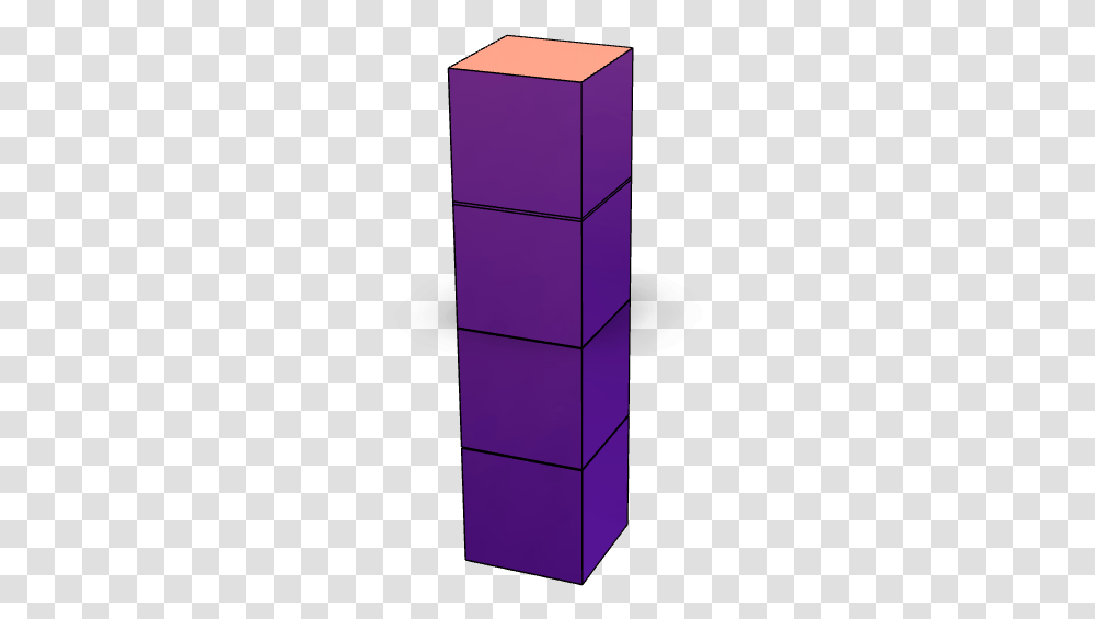3d Tetris Piece Furniture, Architecture, Building, Purple, Mailbox Transparent Png