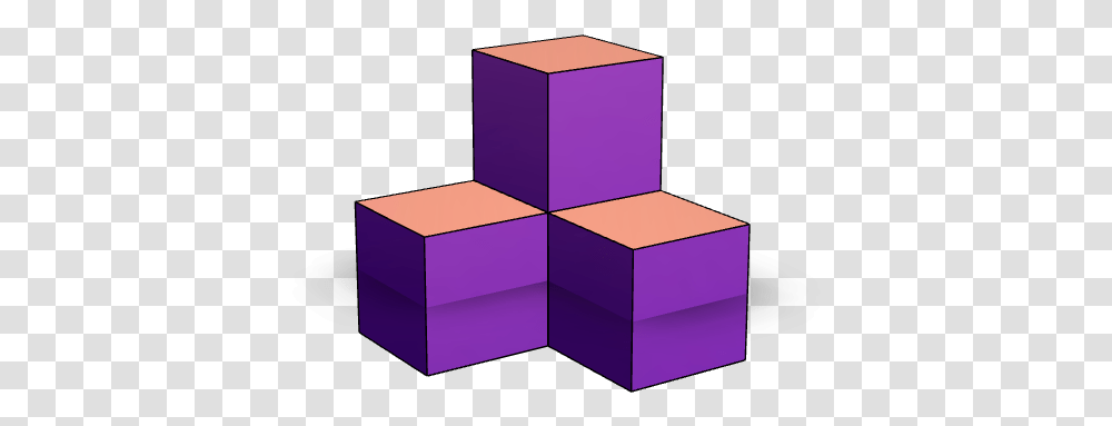 3d Tetris Piece Tetris Piece, Purple, Lighting, Box Transparent Png