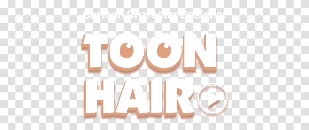 3d Toon Hair Graphic Design, Text, Alphabet, Word, Label Transparent Png