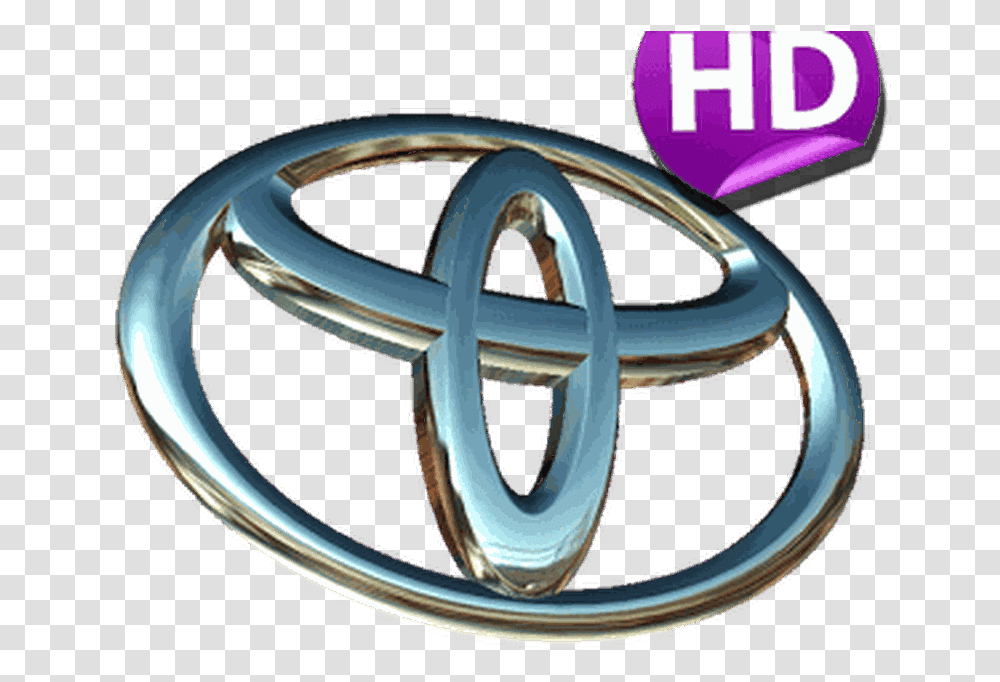 3d Toyota Logo Hd Lwp Android Emblem, Symbol, Trademark, Badge, Star Symbol Transparent Png
