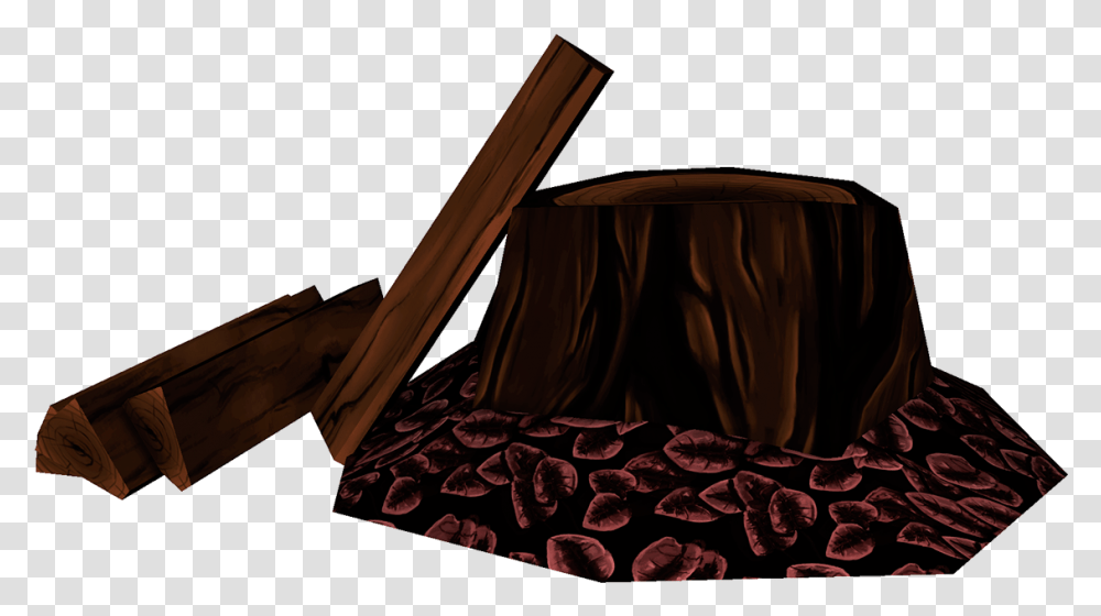 3d Tree Stump Model Created For Part Of A Battle Arena Hardwood, Furniture, Chair, Plant, Meal Transparent Png