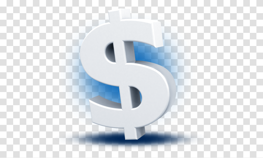 3d White Money Symbol Featuredcontent Dolar 3d, Number, Logo, Trademark Transparent Png