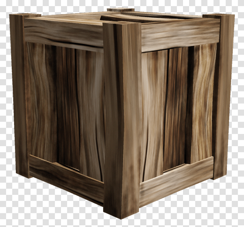 3d Wooden Crate, Box, Sideboard, Furniture, Crib Transparent Png