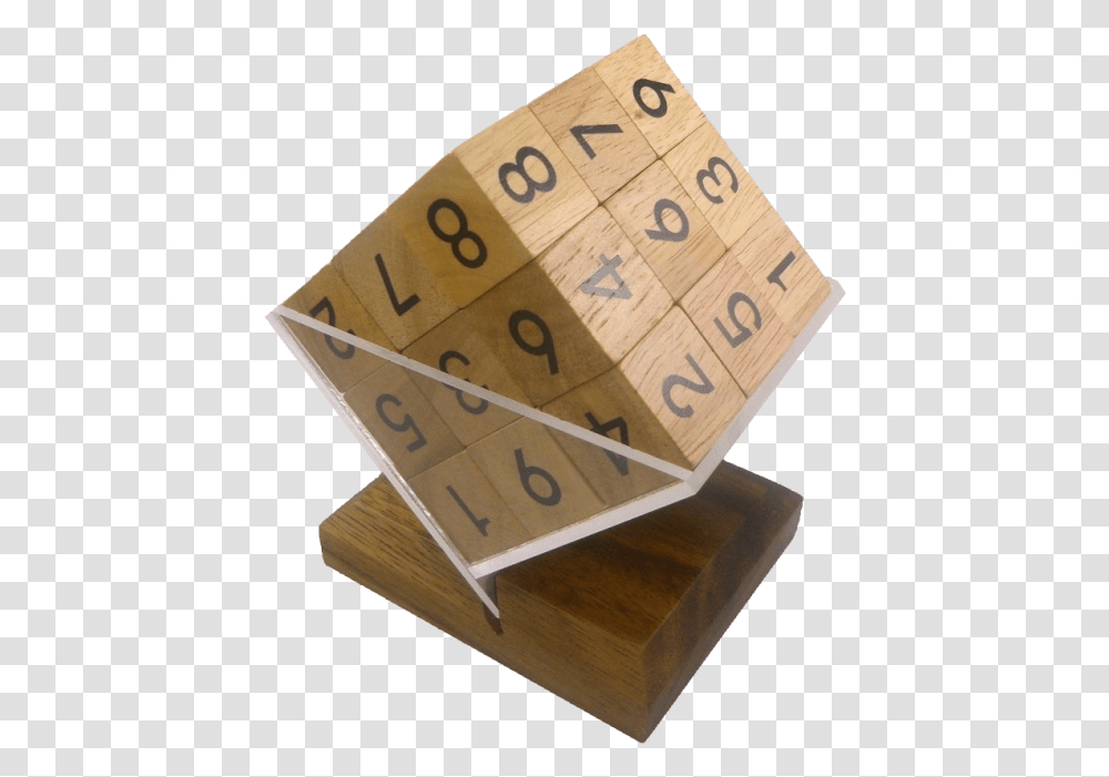 3d Wooden Sudoku Cube 3d Puzzles Lvl, Game, Box, Domino, Plywood Transparent Png