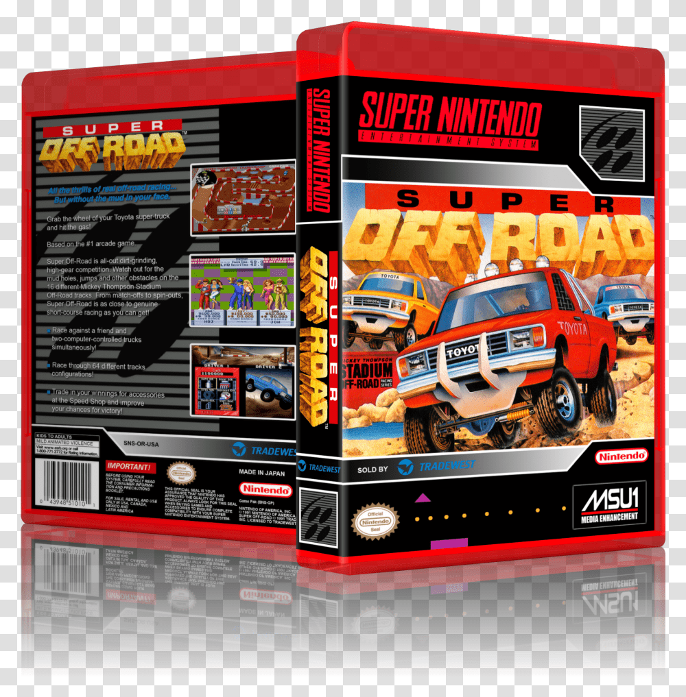 3dbox Superoffroad Snes, Arcade Game Machine, Vehicle, Transportation, Car Transparent Png