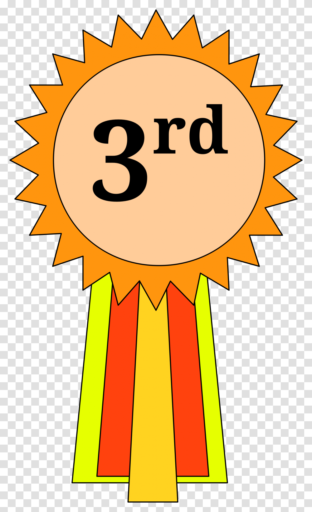 3rd Clipart, Number, Gold Transparent Png