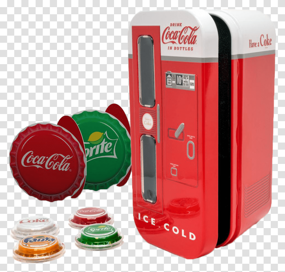 4 Coca Cola Vending Machine, Gas Pump, Electronics, Coke, Beverage Transparent Png