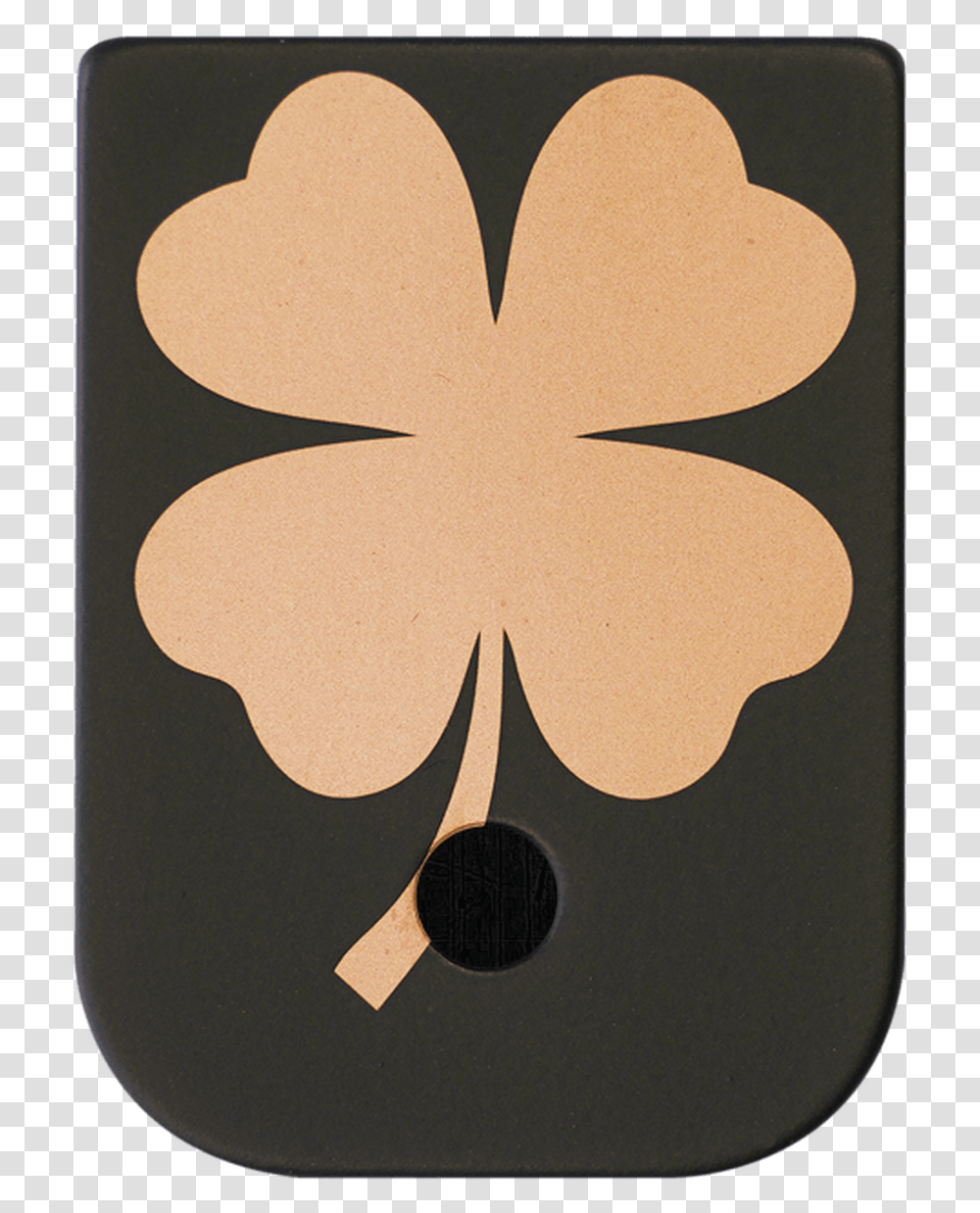 4 Leaf Clover Brass Black Traditional Finish Mag Plate, Cardboard, Pattern Transparent Png