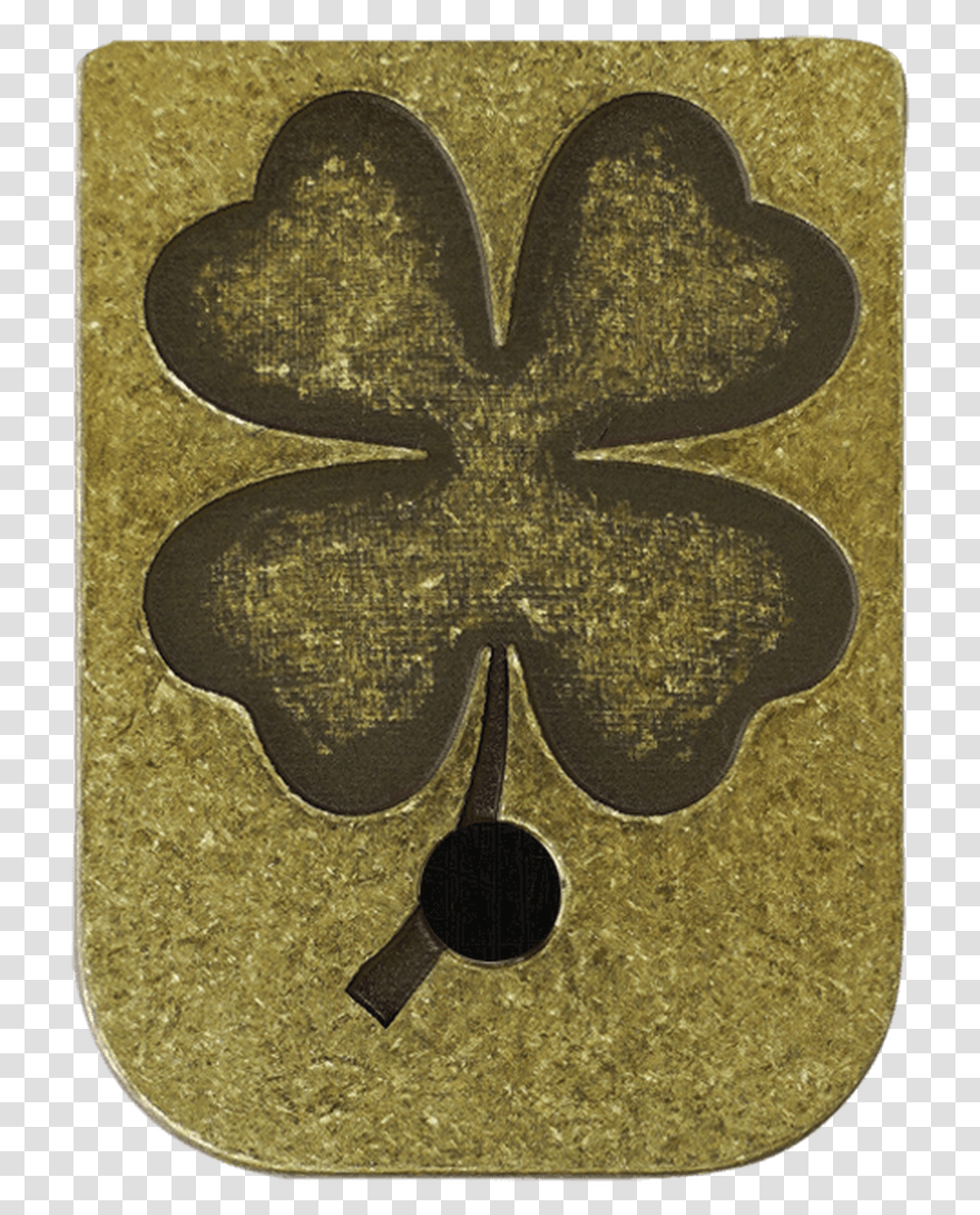 4 Leaf Clover Brass Rugged Mag Plate, Label, Alphabet Transparent Png
