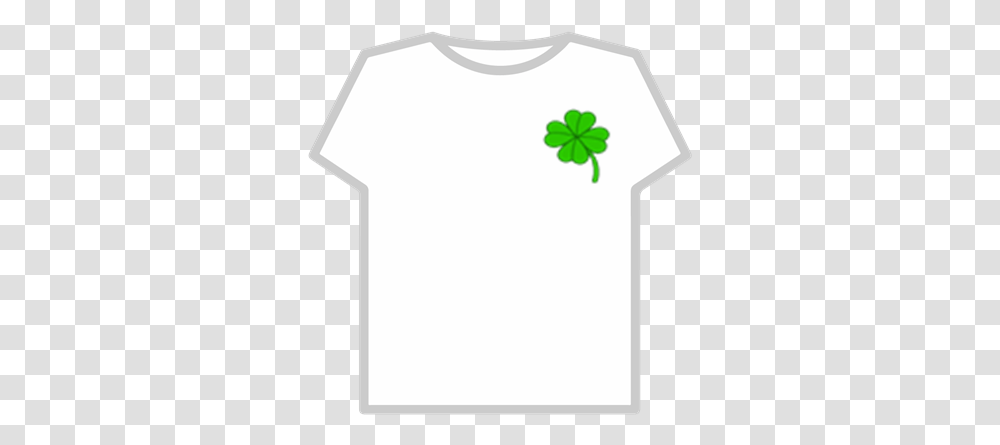 4 Leaf Clover Roblox T Shirt Roblox Logo, Clothing, T-Shirt, Plant, Sleeve Transparent Png
