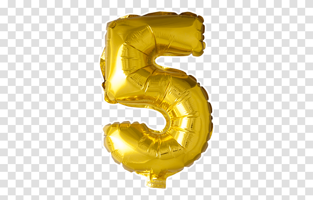 40 Gold 5 Balloon, Helmet, Apparel, Food Transparent Png