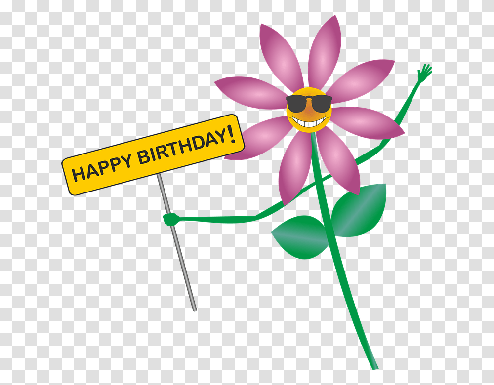 40th Birthday Clipart 13 Buy Clip Art Happy Birthday Sunflower, Plant, Blossom, Pollen, Anther Transparent Png