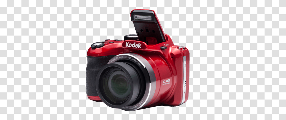 42x Mega Zoom Bridge Camera Kodak Pixpro Digital Cameras Kodak Pixpro Az421 Red, Electronics, Video Camera Transparent Png