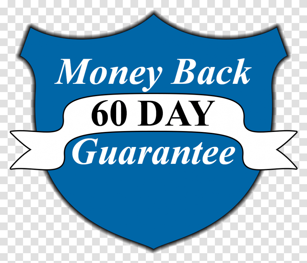 60 Day Money Back Guarantee, Label, Word, Poster Transparent Png