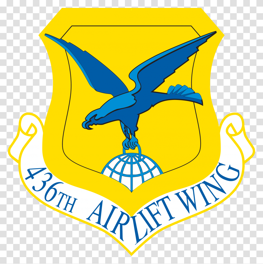 436th Airlift Wing 436th Airlift Wing Patch, Emblem, Logo, Trademark Transparent Png