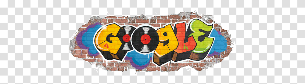 44th Anniversary Of The Birth Hip Hop Google Doodle Hip Hop, Graffiti, Art, Wall, Mural Transparent Png