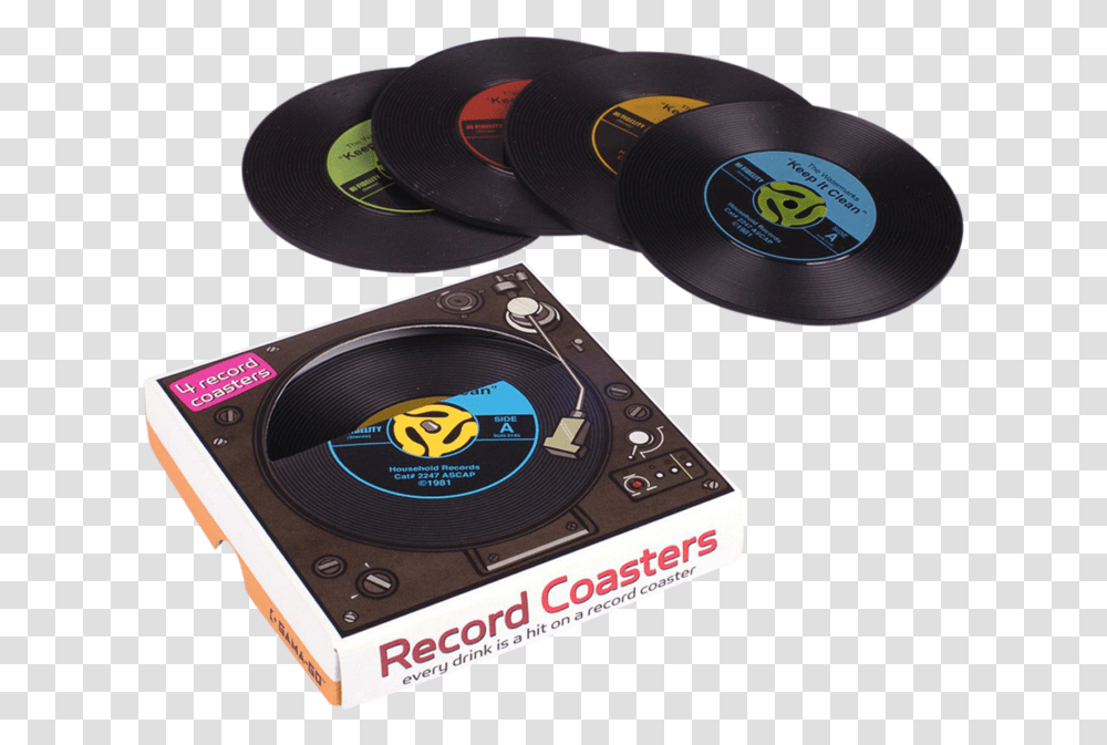 45 Record Vinyl Record Coasters, Cd Player, Electronics, Wristwatch, Dj Transparent Png