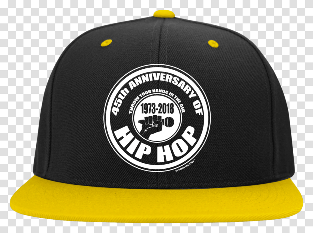 45th Anniversary Of Hip Hop Snapback Hat Baseball Cap, Apparel, Bathing Cap, Swimwear Transparent Png