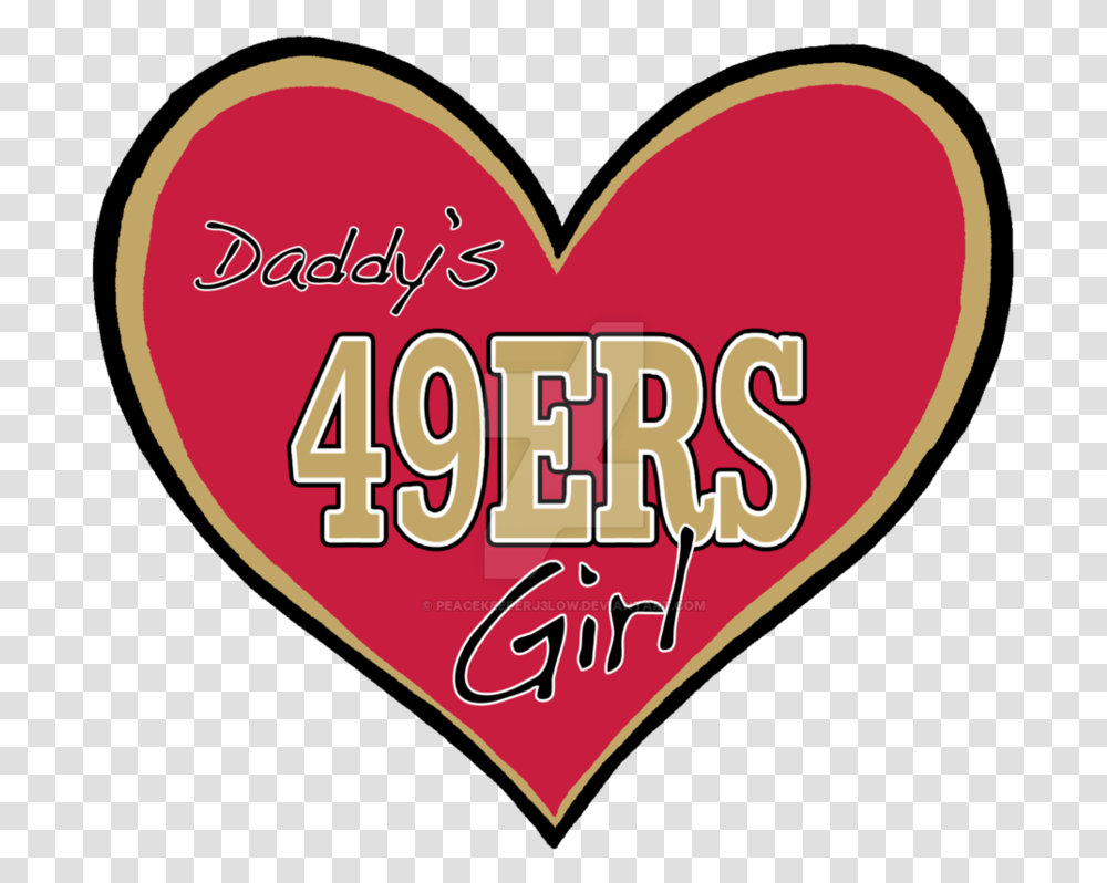 49ers Drawing Template & Clipart Free Heart Transparent Png