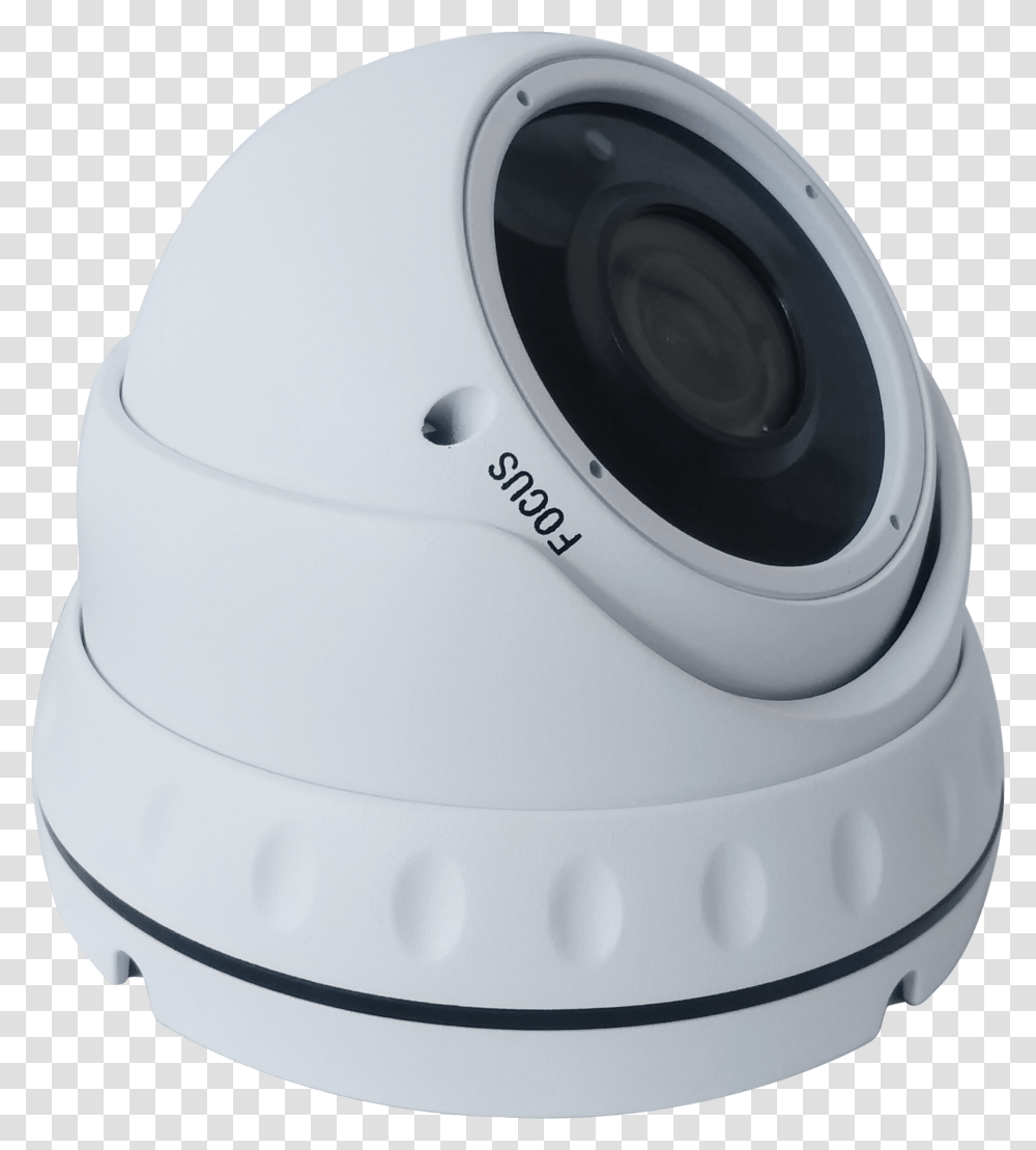 4in1 White Dome Cctv CameraData Zoom Cdn Surveillance Camera, Electronics, Helmet, Apparel Transparent Png