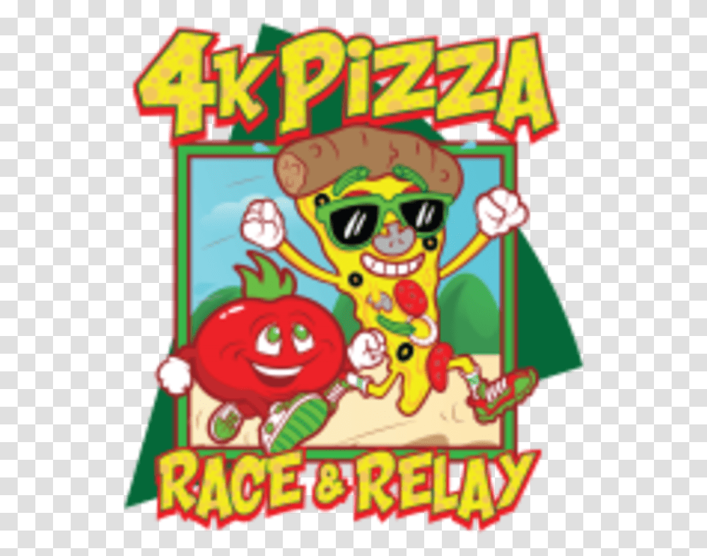4k Pizza Race Amp Relay Cartoon, Circus, Leisure Activities, Poster, Advertisement Transparent Png