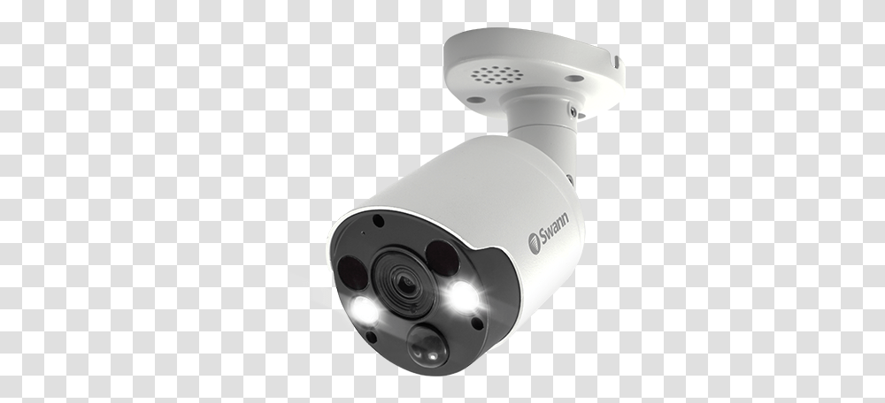 4k Thermal Sensing Spotlight Bullet Security Camera Pro4kmsfb Swann Camera 4k, Machine, Rotor, Coil, Spiral Transparent Png