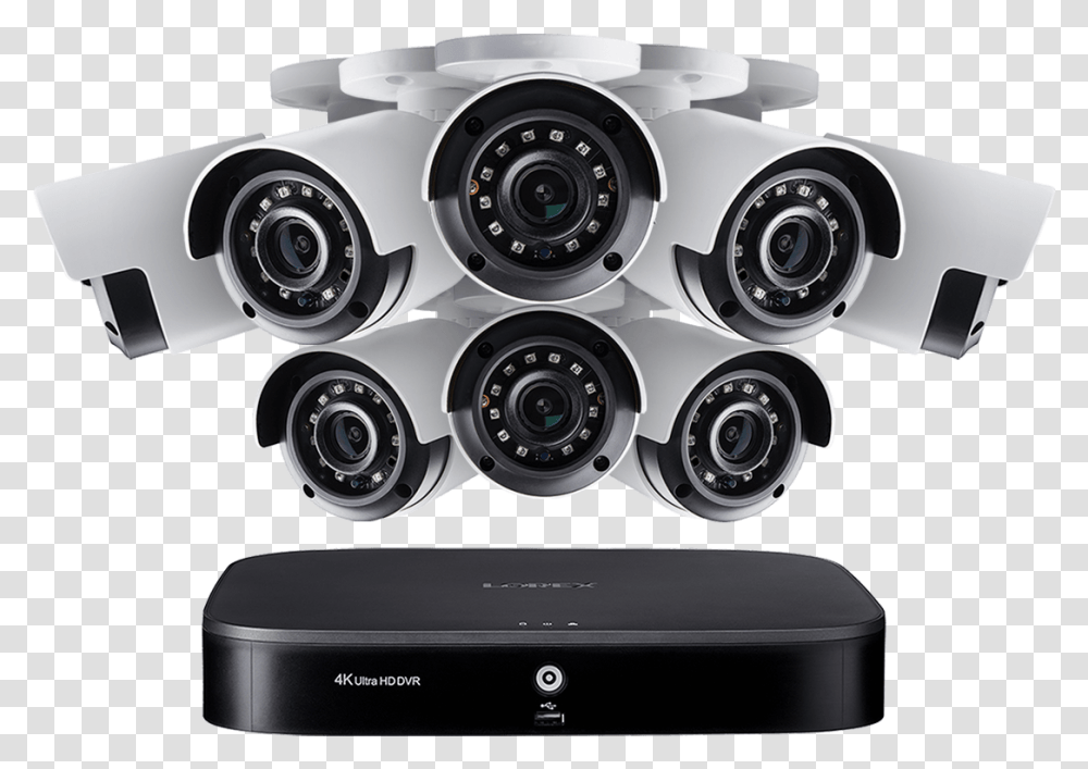 4k Ultra Hd 8 Channel Security System With Eight 4k 4 Camera System Security, Electronics, Stereo, Indoors, Car Transparent Png